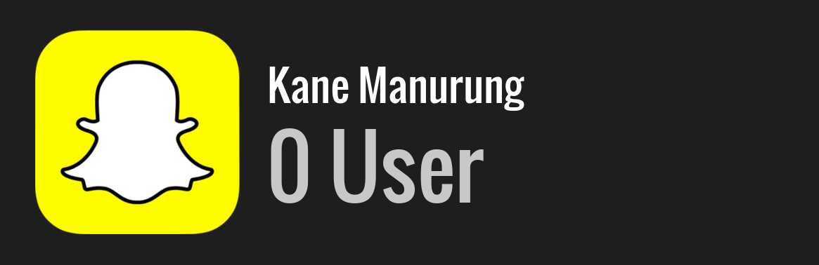 Kane Manurung snapchat