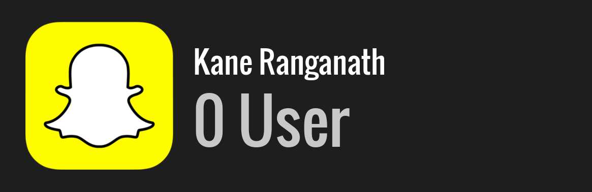 Kane Ranganath snapchat
