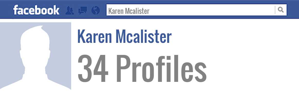Karen Mcalister facebook profiles