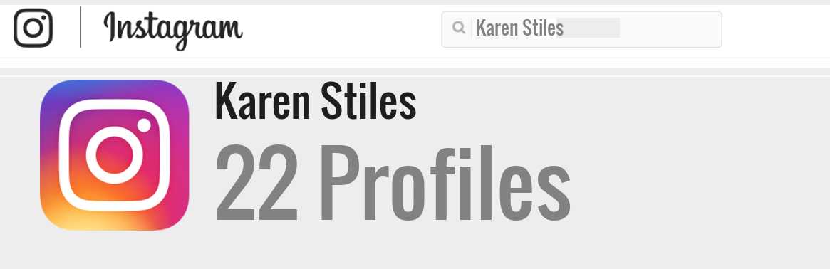 Karen Stiles instagram account