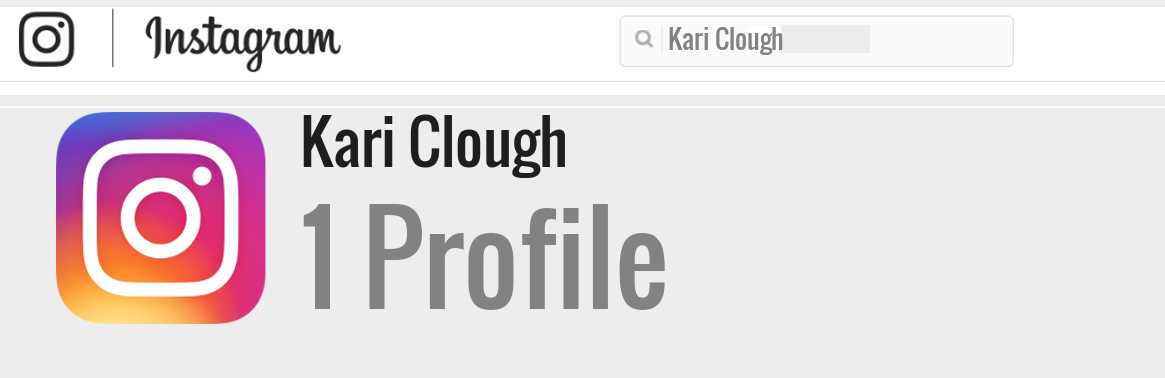 Kari Clough instagram account