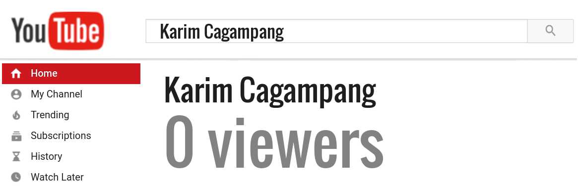 Karim Cagampang youtube subscribers