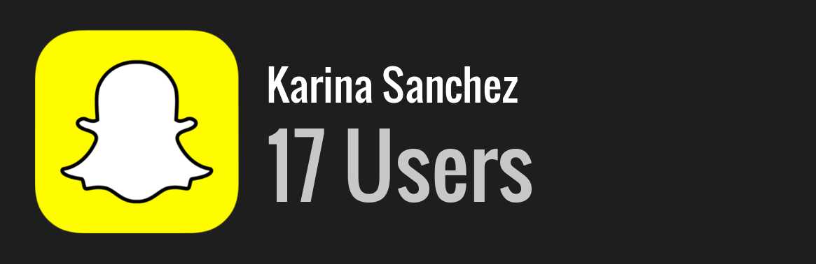 Karina Sanchez snapchat