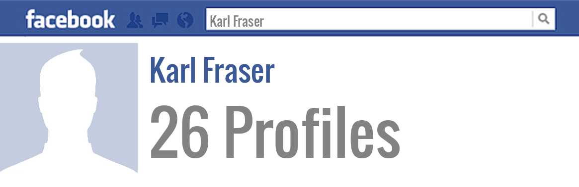 Karl Fraser facebook profiles
