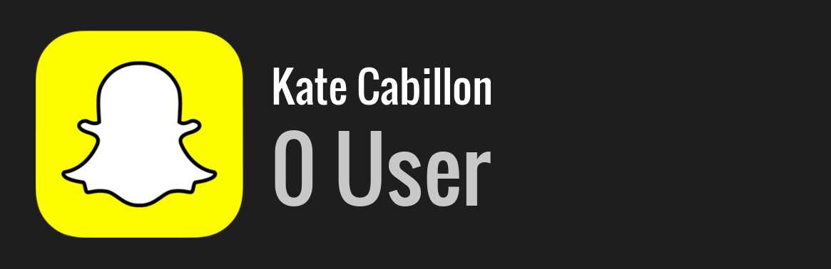 Kate Cabillon snapchat