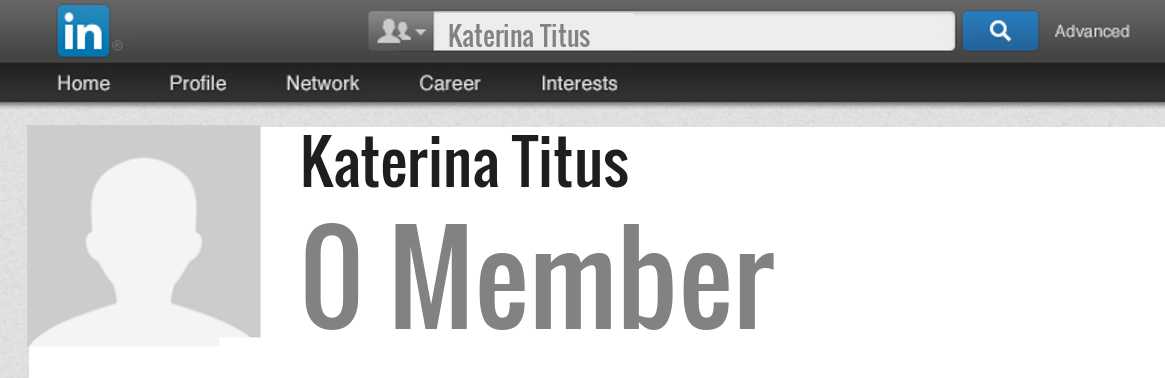 Katerina Titus linkedin profile