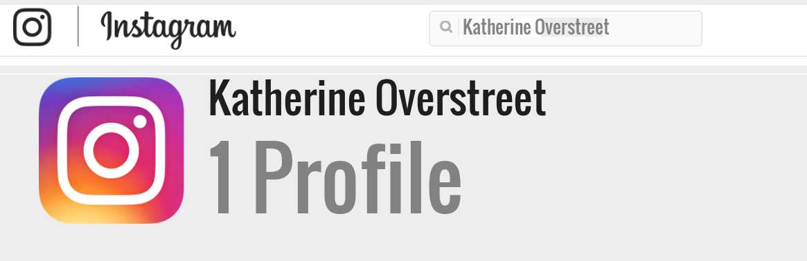 Katherine Overstreet instagram account
