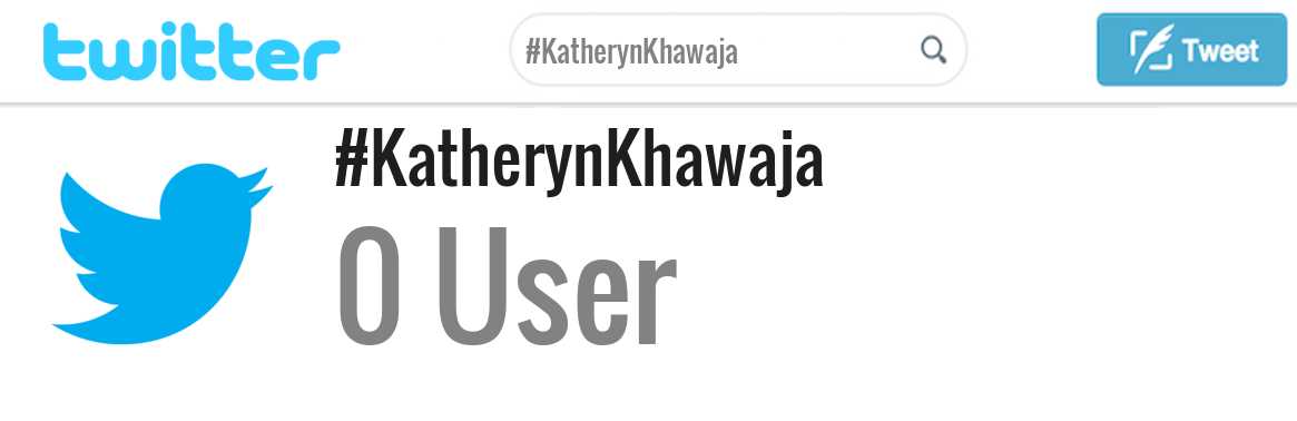 Katheryn Khawaja twitter account