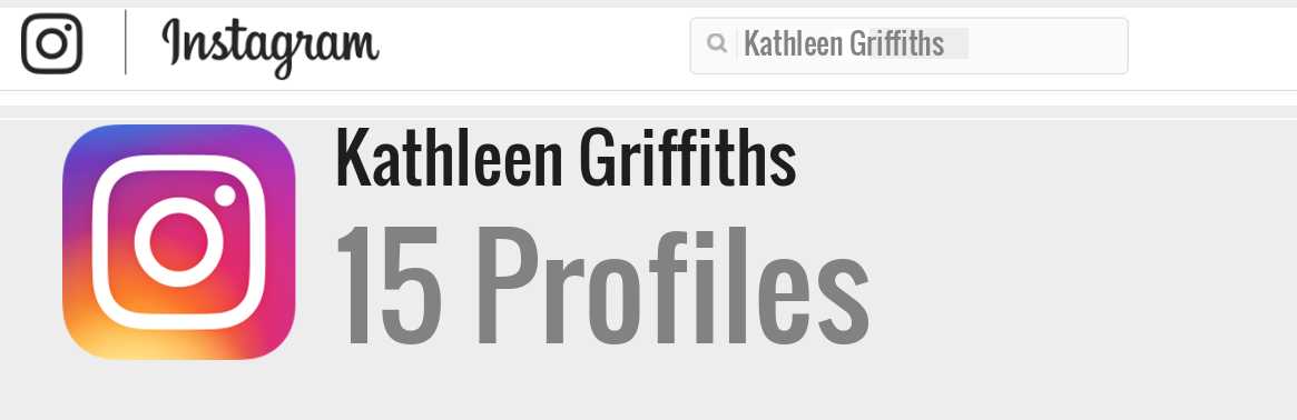 Kathleen Griffiths instagram account