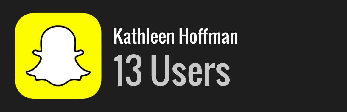 Kathleen Hoffman snapchat