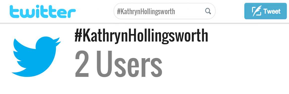 Kathryn Hollingsworth twitter account