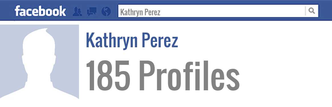 Kathryn Perez facebook profiles
