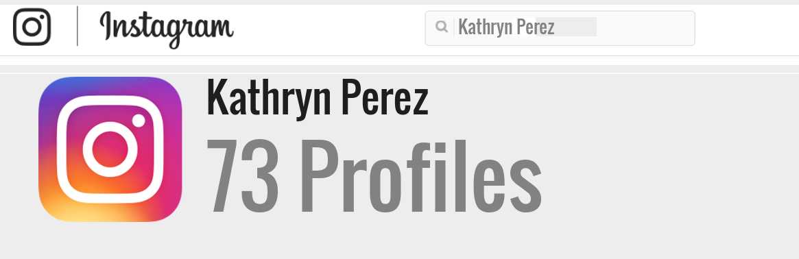 Kathryn Perez instagram account