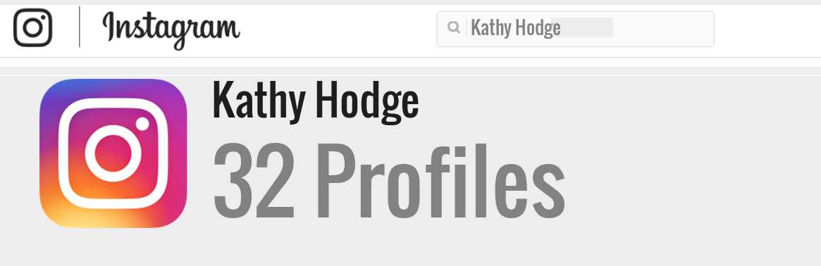 Kathy Hodge instagram account