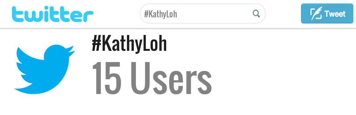 Kathy Loh twitter account