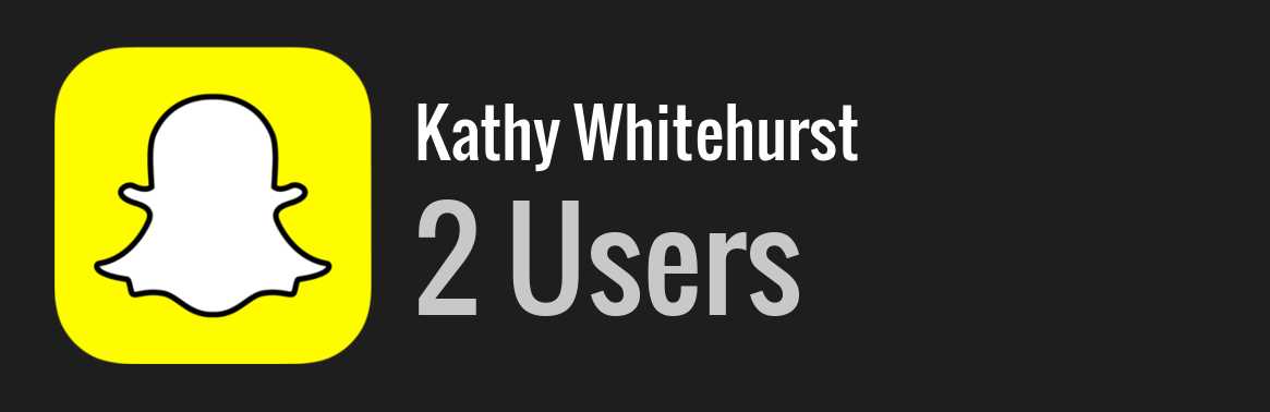 Kathy Whitehurst snapchat