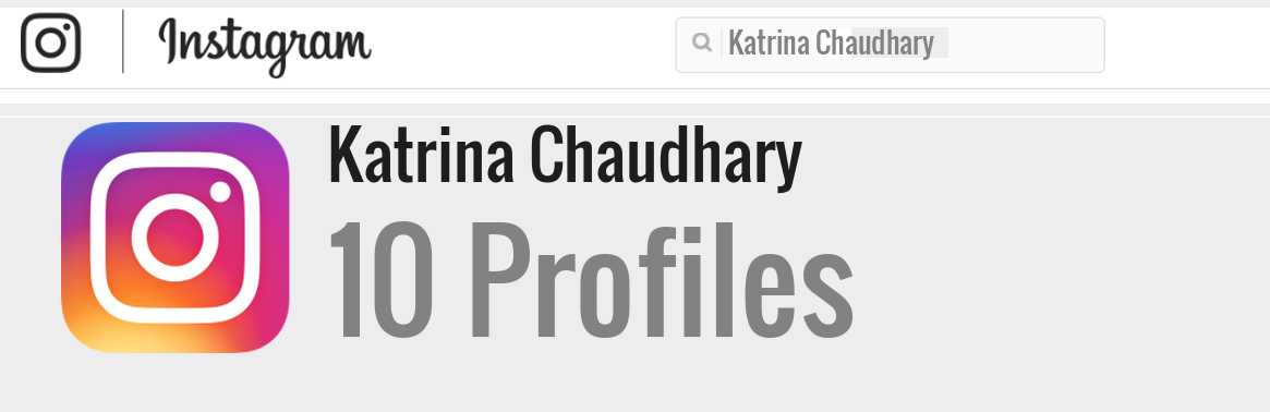 Katrina Chaudhary instagram account