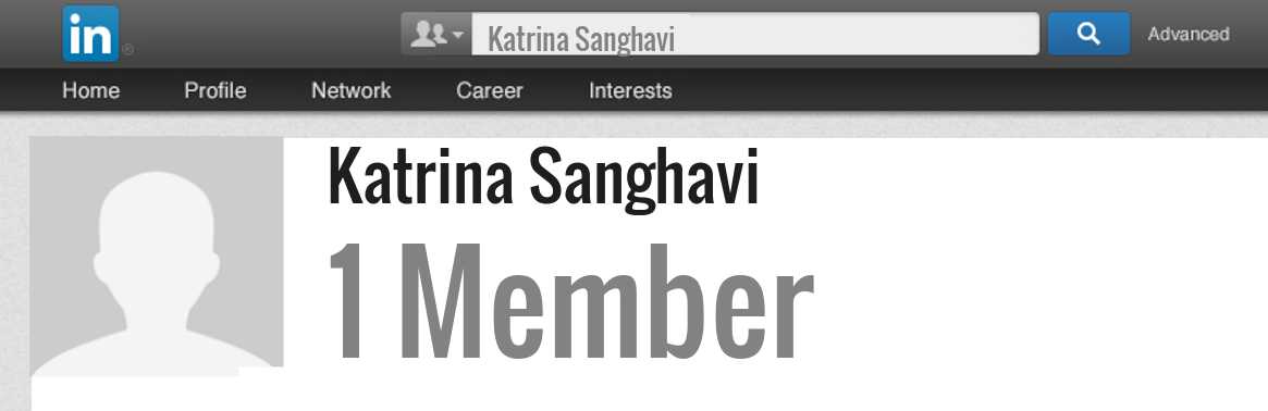 Katrina Sanghavi linkedin profile