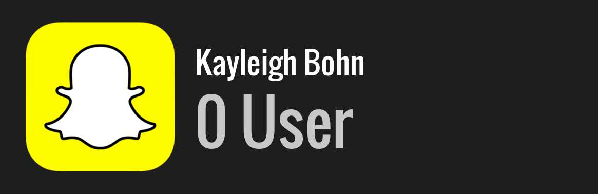 Kayleigh Bohn snapchat