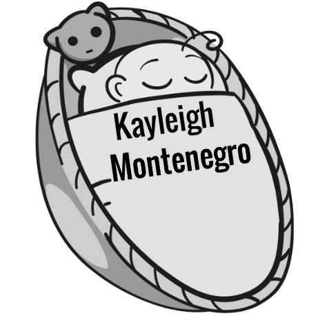 Kayleigh Montenegro sleeping baby
