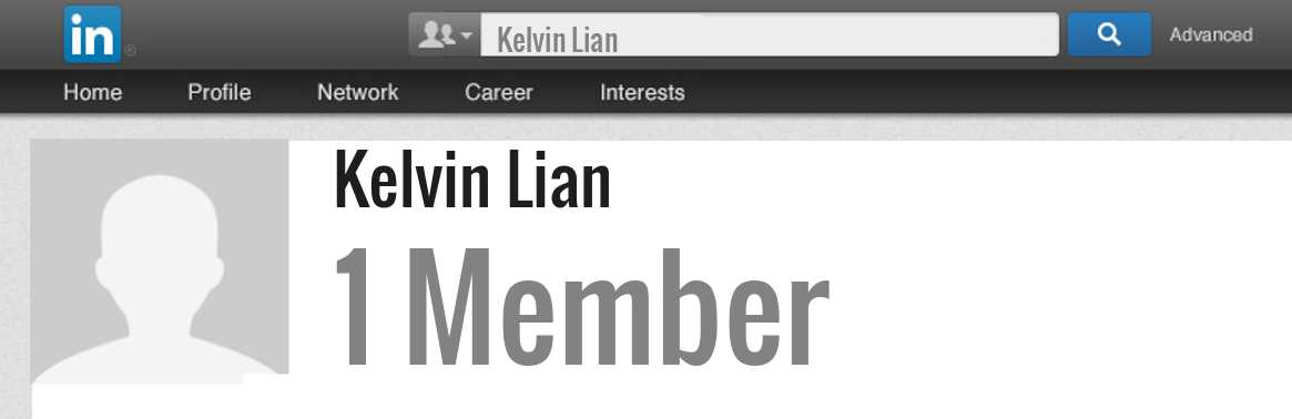 Kelvin Lian linkedin profile