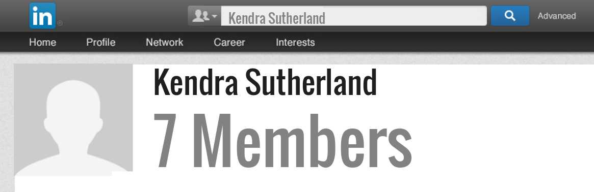 Kendra Sutherland linkedin profile