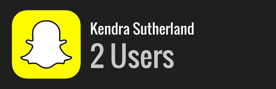 Kendra Sutherland snapchat