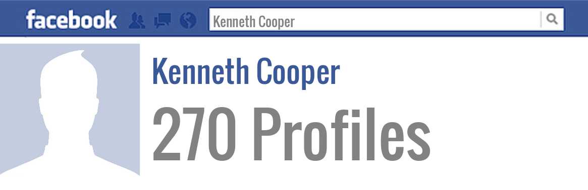 Kenneth Cooper facebook profiles