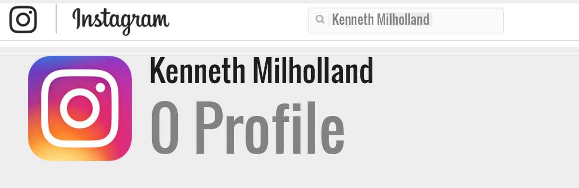 Kenneth Milholland instagram account