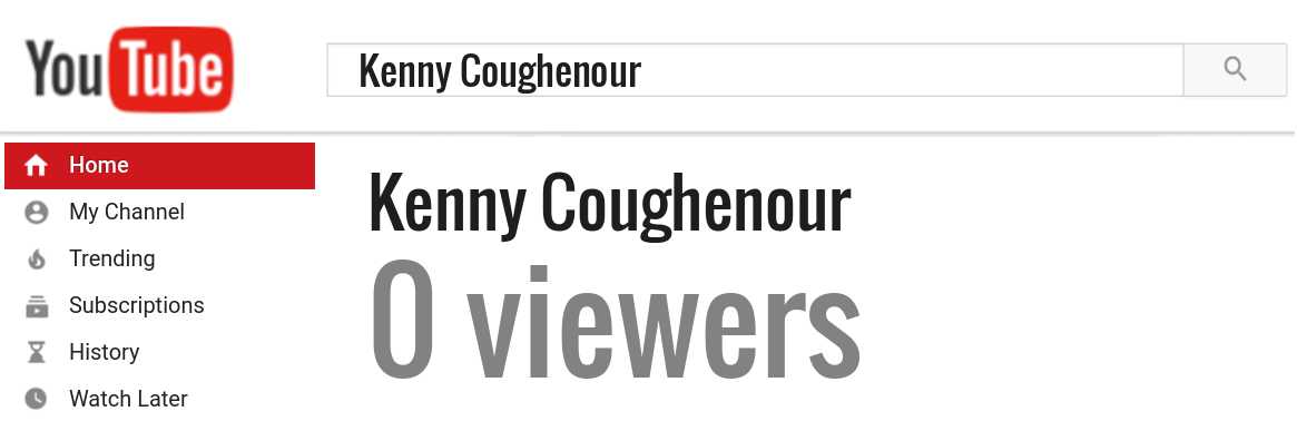 Kenny Coughenour youtube subscribers