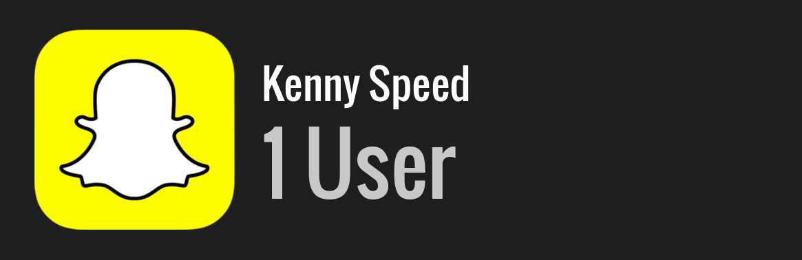 Kenny Speed snapchat