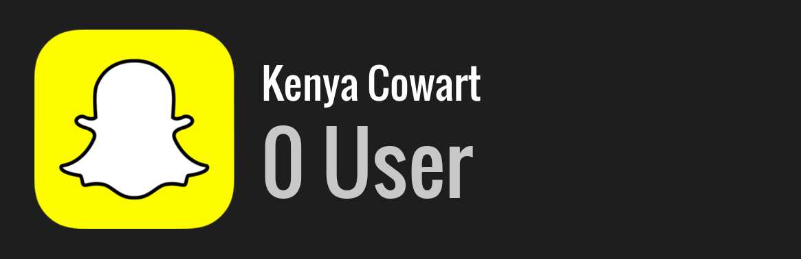 Kenya Cowart snapchat