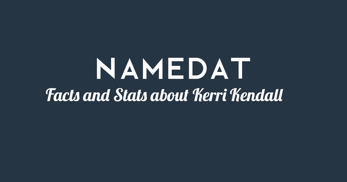 Kerri Kendall Background Data, Facts, Social Media, Net Worth and more!