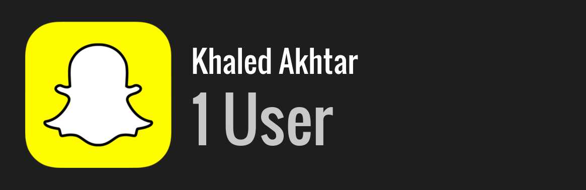 Khaled Akhtar snapchat