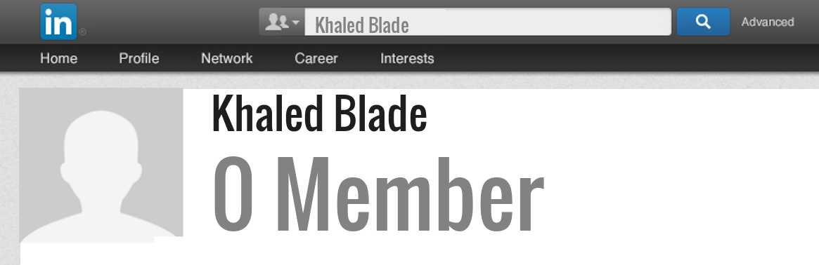 Khaled Blade linkedin profile