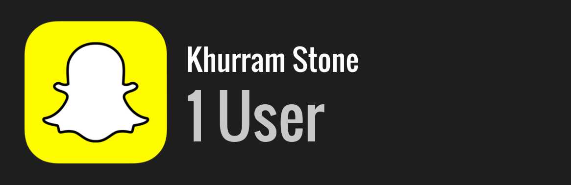 Khurram Stone snapchat