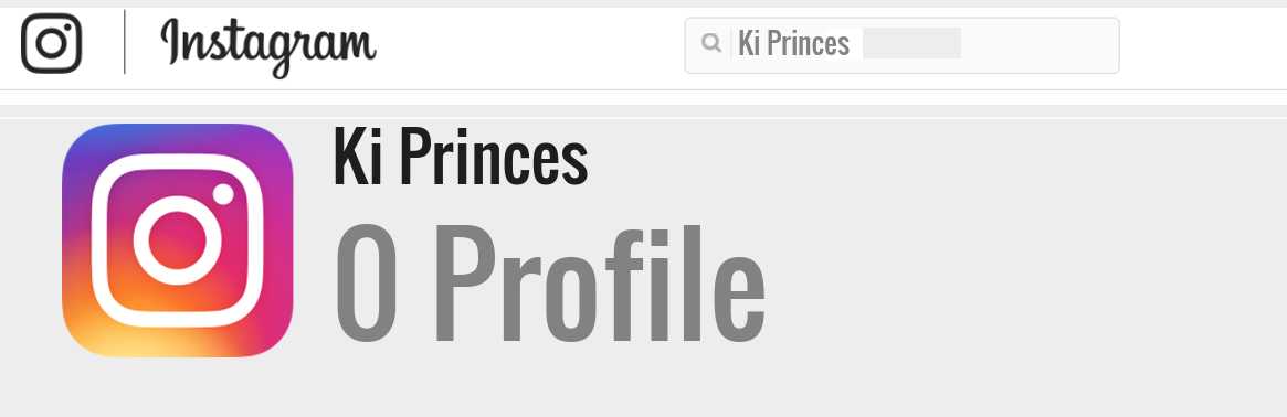 Ki Princes instagram account