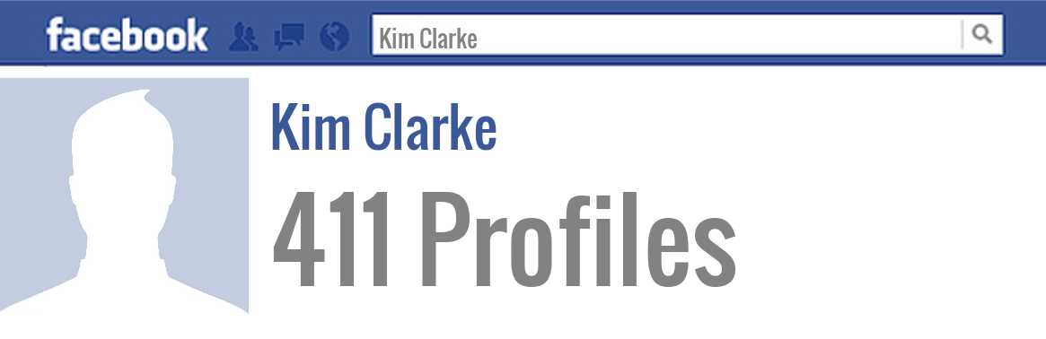 Kim Clarke facebook profiles