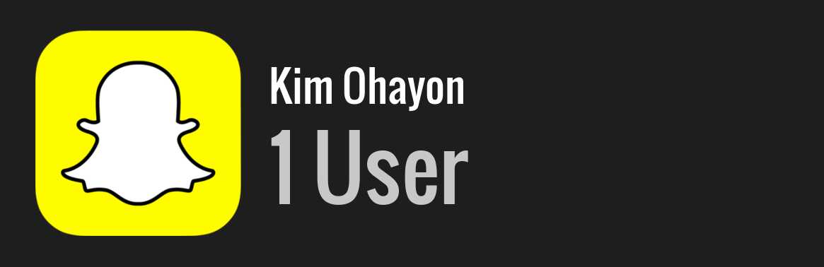 Kim Ohayon snapchat