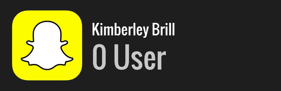 Kimberley Brill snapchat