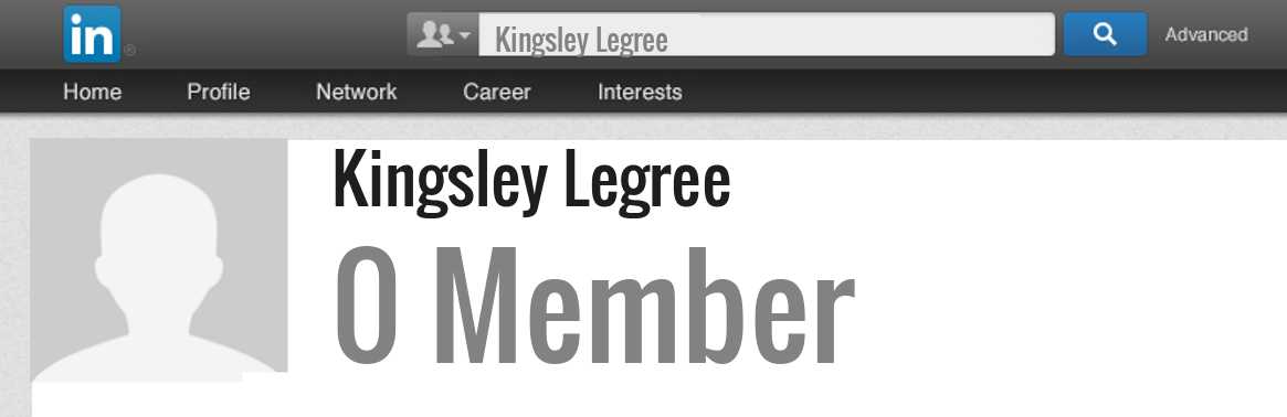 Kingsley Legree linkedin profile
