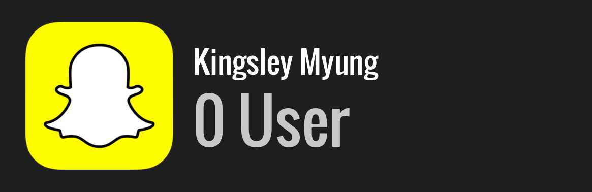 Kingsley Myung snapchat