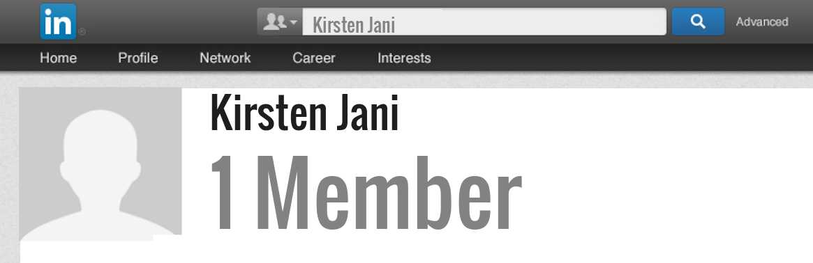 Kirsten Jani linkedin profile