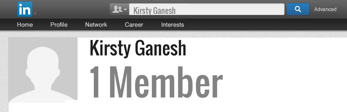 Kirsty Ganesh linkedin profile