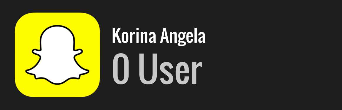 Korina Angela snapchat
