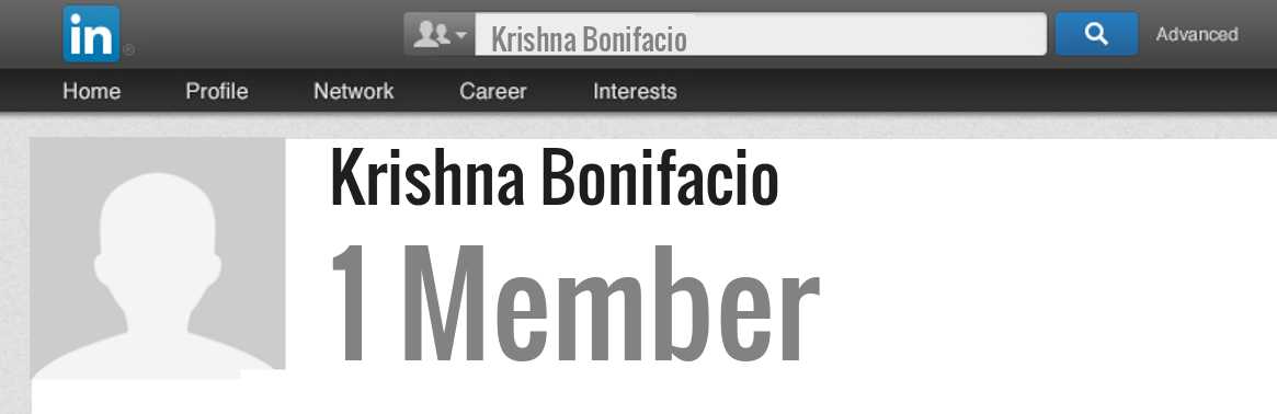 Krishna Bonifacio linkedin profile