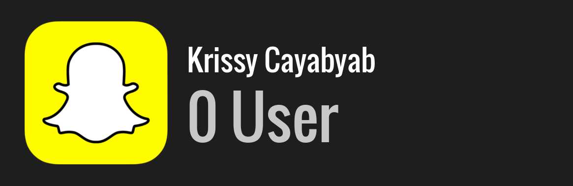 Krissy Cayabyab snapchat