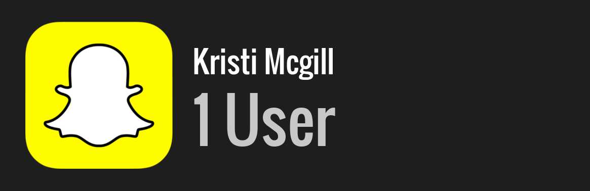 Kristi Mcgill snapchat