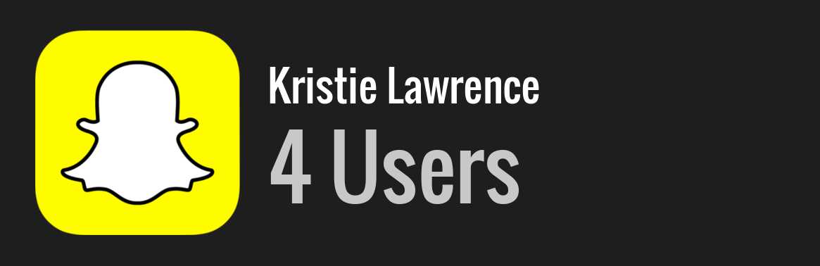 Kristie Lawrence snapchat