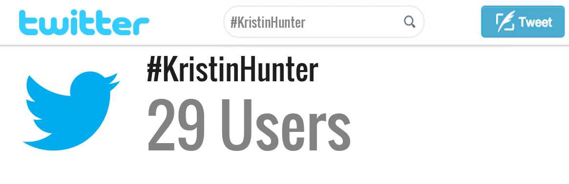 Kristin Hunter twitter account